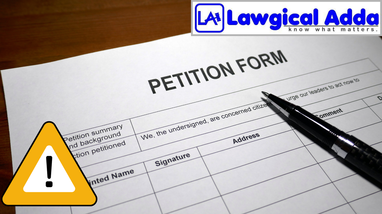 What is a caveat petition?