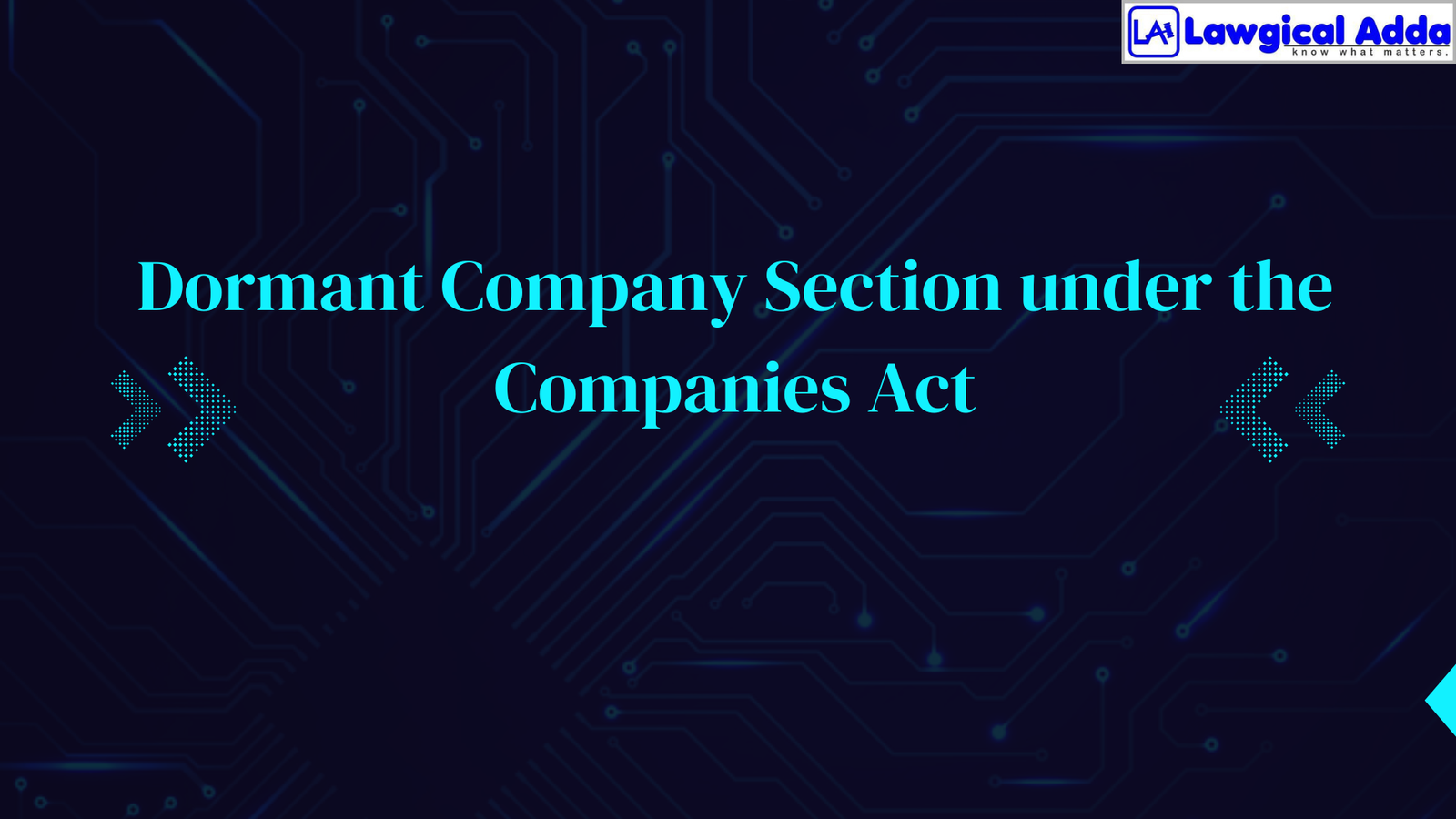 Dormant Company Section under the Companies Act