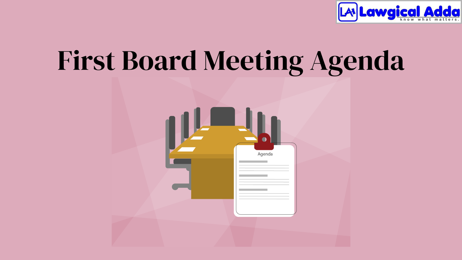 First Board Meeting Agenda