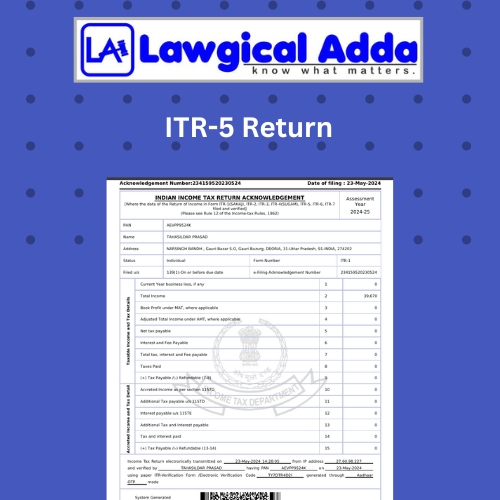 ITR-5 Return